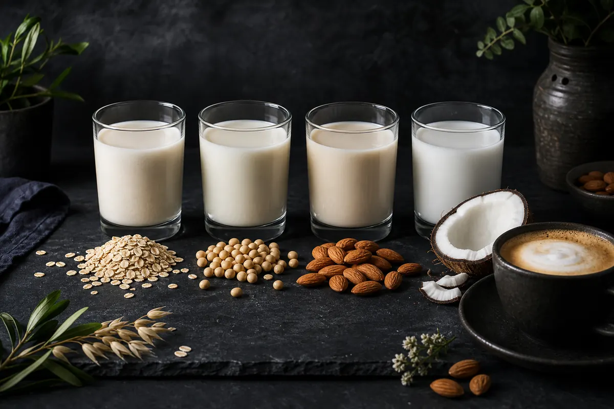Pflanzenmilch im Vergleich: Hafer, Soja, Mandel und Co.